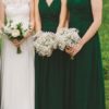 Bridesmaid Dress Chiffon V Neck A Line Floor Length Formal Gowns Wedding Party Dresses