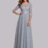Bridesmaid Dresses A Line Floor Length Zipper Lace Wedding Party Dress