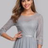 Bridesmaid Dresses A Line Floor Length Zipper Lace Wedding Party Dress - Image 5