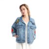 Casual Embroidery Long Sleeve Denim Fancy Jacket
