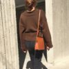 Casual Knitting V-Neck Minimalist Belt Lace Up Solid Sweater - Image 5