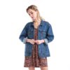 Casual Long Sleeve Cotton Washed Denim Basic Jacket