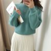 Casual Pullovers Minimalist Knitted Elegant Sweaters