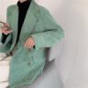 Chic Corduroy Loose Double-breasted femininas Blazer - Image 12