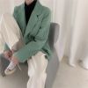 Chic Corduroy Loose Double-breasted femininas Blazer - Image 13
