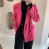 Chic Corduroy Loose Double-breasted femininas Blazer - Image 35