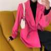 Chic Corduroy Loose Double-breasted femininas Blazer - Image 36