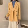 Chic Corduroy Loose Double-breasted femininas Blazer - Image 3