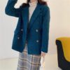 Chic Corduroy Loose Double-breasted femininas Blazer - Image 7