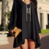 Chiffon Loose Fit Mini Dress - Image 11