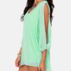 Chiffon Loose Fit Mini Dress - Image 3
