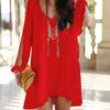 Chiffon Loose Fit Mini Dress - Image 8