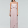 Chiffon Maxi Wedding Party Backless Straps A Line Occasion Bridesmaid Dress