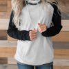 Classic Hooded Sweatshirt with Thumb Holes