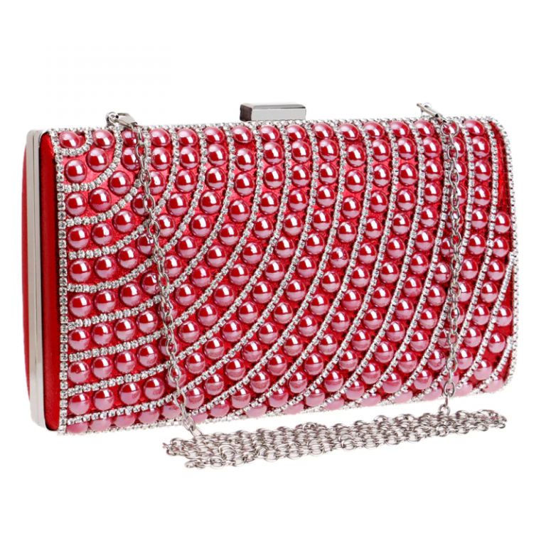 Colorful Beaded Metal Wedding Handbags