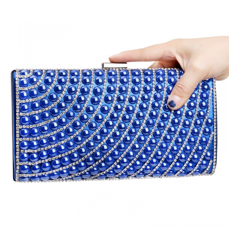 Colorful Beaded Metal Wedding Handbags - Image 4