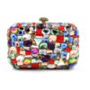 Colorful Diamond Retro Shoulder Clutches