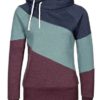 Diagonal Color Block Fleece Hoodie - Image 4