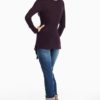 Drape Neckline Long Sleeve Shirt - Image 2