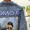 Drop Shoulder Jeans Cropped Street wear Denim Jacket - Image 9