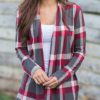 Elbow Patches Oversized Plaid Shirt - Image 5