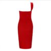 Elegant Asymmetric Bodycon Party Dress - Image 4