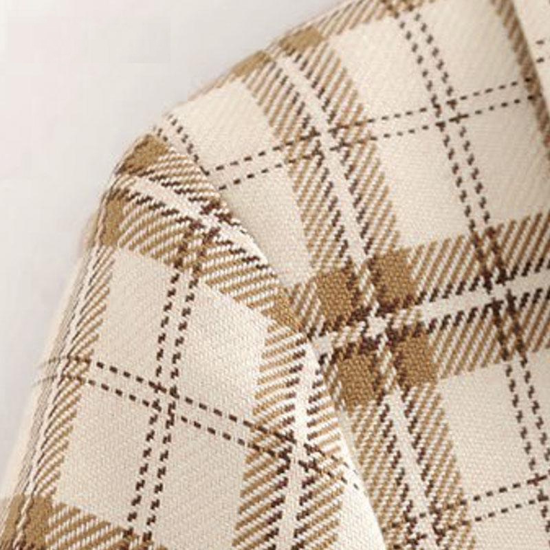 Elegant Long Sleeve Fashion Plaid Blazer - Image 10