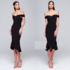 Elegant Off Shoulder Ruffles Mermaid Dress - Image 2