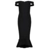 Elegant Off Shoulder Ruffles Mermaid Dress - Image 7