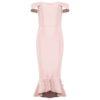 Elegant Off Shoulder Ruffles Mermaid Dress - Image 8
