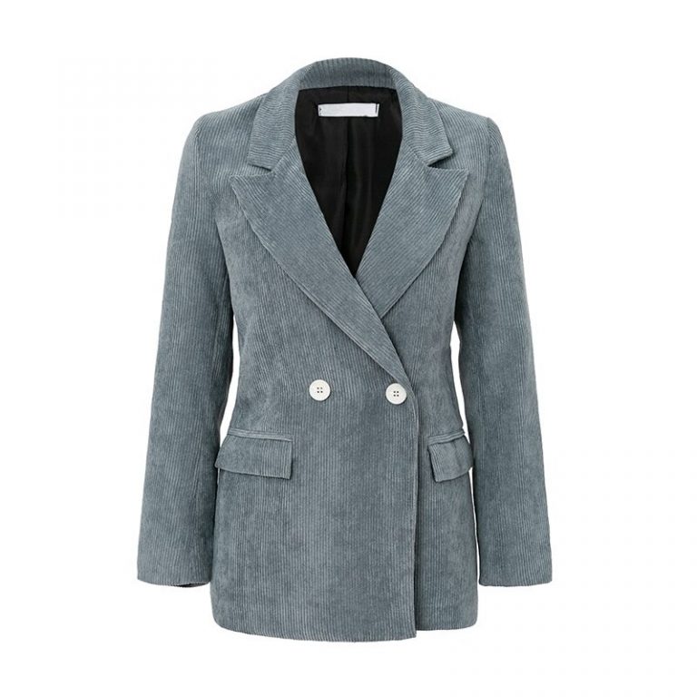 Elegant Office Ladies Feminino Corduroy Blazers - Image 5