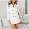 Elegant Office Lady Bow Long Trench Coat - Image 3