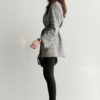 Fashion Bow Sashes Split Sleeve Plaid Office Lady Blazer - Image 3