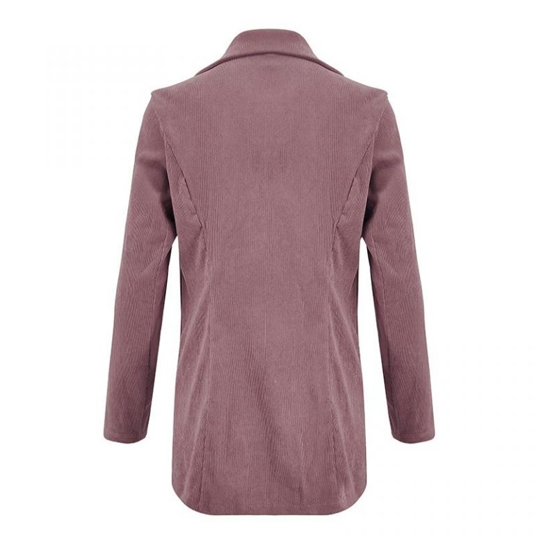 Fashion Corduroy Long Sleeve Thin High Street Blazer - Image 13