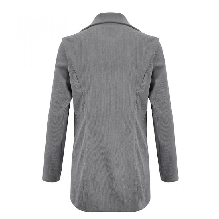 Fashion Corduroy Long Sleeve Thin High Street Blazer - Image 23