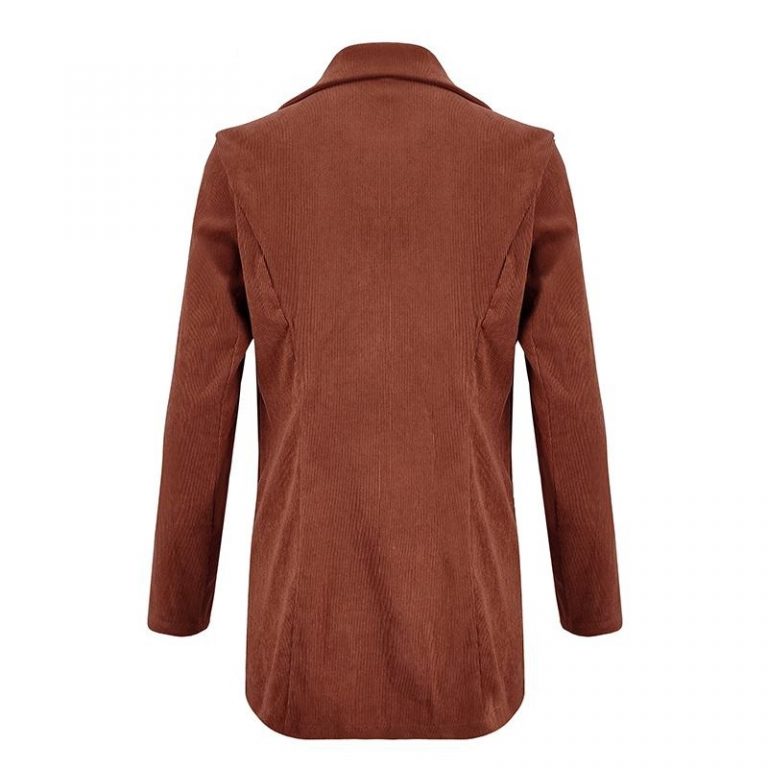 Fashion Corduroy Long Sleeve Thin High Street Blazer - Image 28
