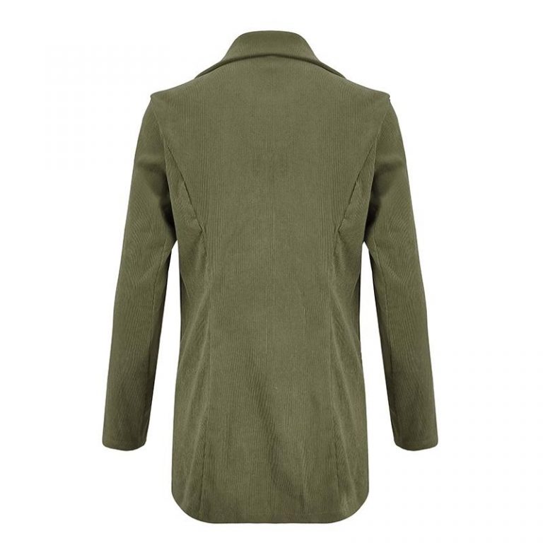 Fashion Corduroy Long Sleeve Thin High Street Blazer - Image 33