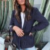 Fashion Corduroy Long Sleeve Thin High Street Blazer - Image 5