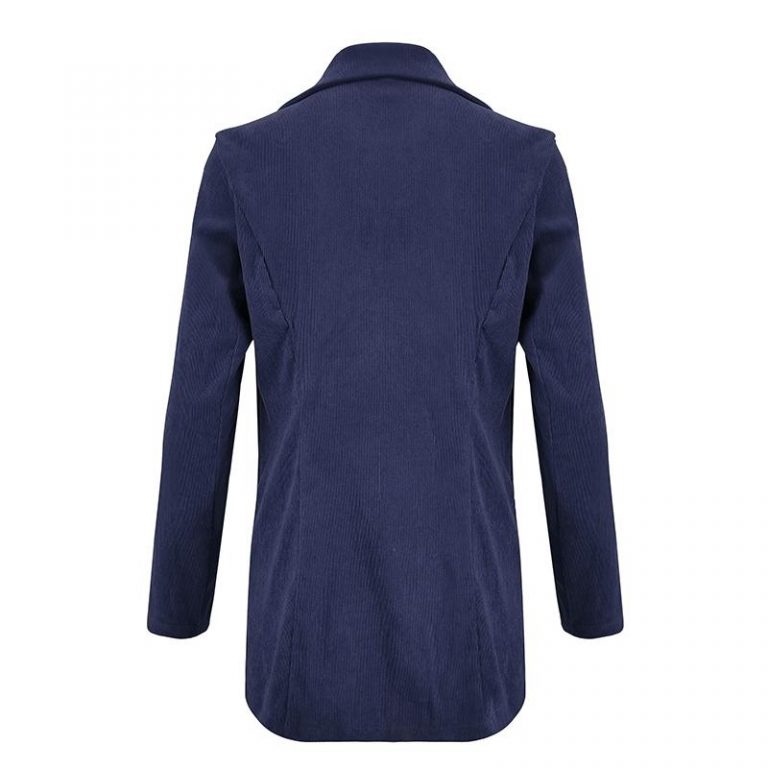 Fashion Corduroy Long Sleeve Thin High Street Blazer - Image 8
