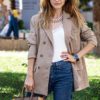 Fashion Double Breasted Classic Plaid Blazer - Image 2
