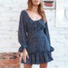 Fashion Off Shoulder Long Sleeves High Waist Mini Dress - Image 3