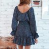 Fashion Off Shoulder Long Sleeves High Waist Mini Dress - Image 5