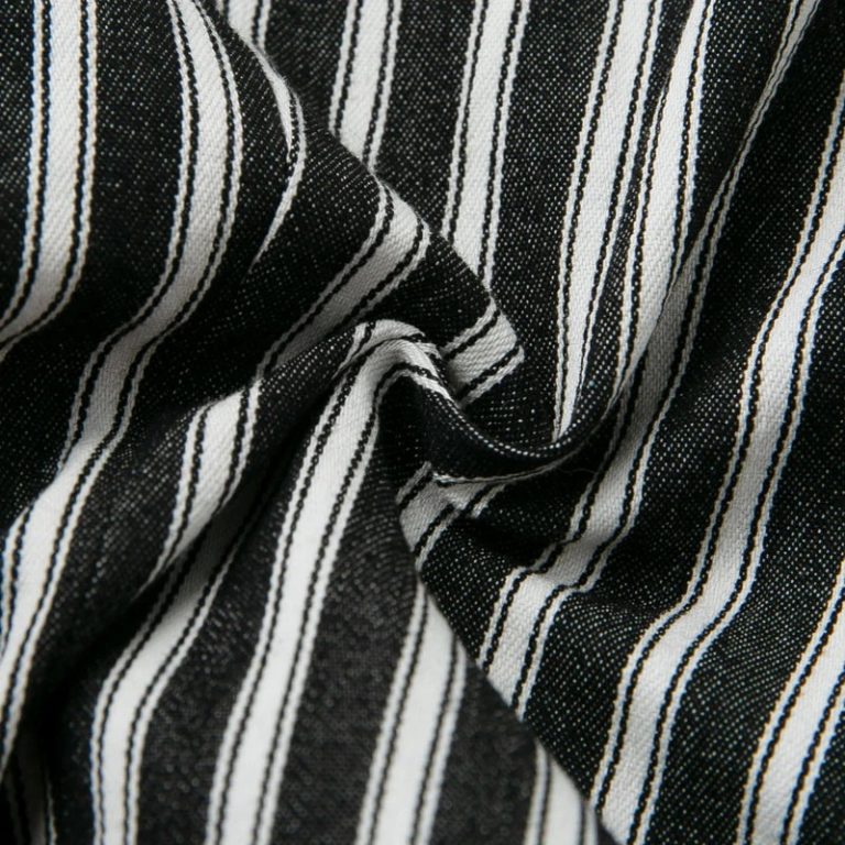Fashion Stripe Long Sleeve Slim Double Button Short Blazer - Image 10