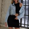 Fashion Tassel  Street wear Short Denim Jackets