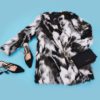Faux Fur Color Block Open Front Fashion Long Sleeve Fuzzy Coat - Image 6
