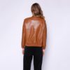 Faux Leather High Street Trendy Zip Up PU Coat - Image 6