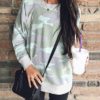 Feminine Crew-style Neckline Sweatshirt - Image 2
