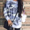 Feminine Crew-style Neckline Sweatshirt - Image 4