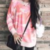 Feminine Crew-style Neckline Sweatshirt - Image 5