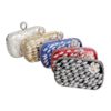 Finger Ring Diamonds Beaded Flower Design Clutches - Image 6